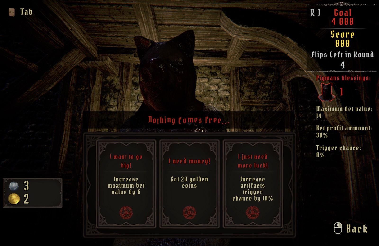 Devilcoin, the Blessings on offer