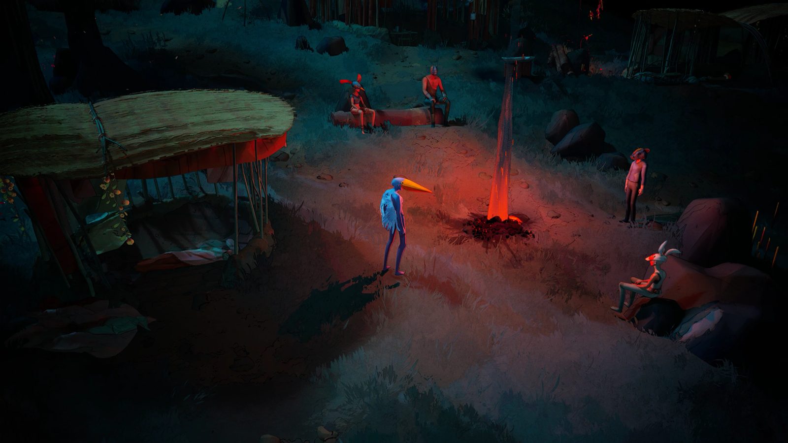 Abelina — the after-lifers around a campfire