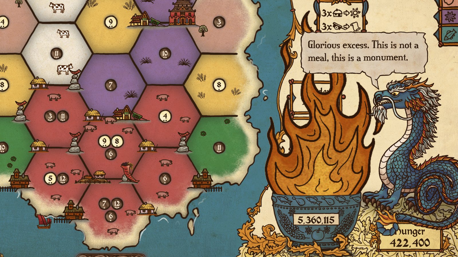 Feed the Scorchpot — big hunger, the Emperor