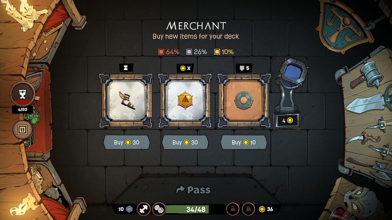 The Merchant shop in Slots & Slaughter